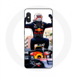 Coque pour Xiaomi Redmi Note 5 AI Dual Camera Formule 1 Max Verstappen Pilote automobile F1 noir rou