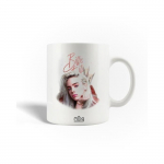 Puodelis - Billie Eilish - Fan Art - Keramika - 30 cl - Galima plauti indaplovėje