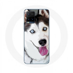 Coque pour Vivo Y21s 2021 / Y21 2021 Husky Blanc de Sib&eacute;rie Yeux Bleus