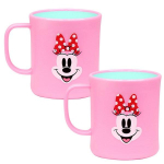 Lilpang D100 Disney Kiyo dviejų spalvų rankenėlės puodelis L mini, įvairių spalvų, 2 vnt. pink
