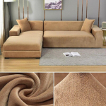 Aksominis sofos užvalkalas svetainei Storas elastingas sofos užvalkalas 1/2/3/4 sėdynės L formos kampinis sofos užvalkalas tamprus sofos užvalkalas 1 Seater 90-140cm