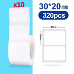 10Rolls For NiiMbot B21 B3S label machine printing paper thermal label paper waterproof oil proof commodity price food barcode