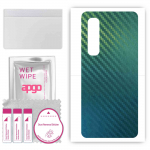 apgo Protective Skin Sticker for the back compatible with Oppo Find X2, Wrap Film, Foil, Vinyl - Pattern Carbon Chameleon CAKA1