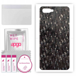 apgo Protective Skin Sticker for the back compatible with Oppo RX17 Neo, Wrap Film, Foil, Vinyl - Pattern Carbon Black Pixel
