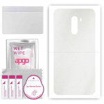 apgo Protective Skin Sticker for the back compatible with Xiaomi Pocophone F1, Wrap Film, Foil, Vinyl - Pattern Matte Transparent