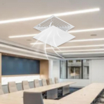 Oro kondicionieriaus deflektorius priekinis stiklas, reguliuojamas nuo tiesioginio smūgio, kvadratinis centrinis