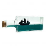 Skysčio kruizinio laivo puo&scaron;mena neskęsta piratų valties dreifuojantis butelis darbalaukio ornamentas vaikams suaugusiems Kalėdų gimtadienio dovana A