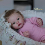 19 colių Reborn Dolls MEADOW Rankų darbo 3D dažyta oda naujagimio lėlės mink&scaron;to prisilietimo audinio korpusas su PP medvilne Bebe Reborn Doll Kids gimtadienio dovana 19 Inch