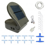 Saulės laistymo sistemos rinkinys Automatinė saulės la&scaron;elinio laistymo sistema su laistymo laiko nustatymu 10pcs black