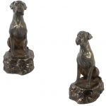 Boxer, German Boxer IV - dog figurine, figure on a white base, trophy for Art-Dog dog show exhibition