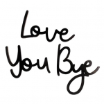 Love You Bye Medinis i&scaron;kabas Sienų dekoras &Scaron;eimos Meilės Ženklas Medinis Sienų Menas Įėjimas Sveiki atvykę į namų biurą Sets