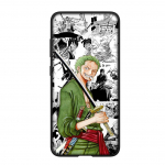 skirtas Samsung Galaxy S24 S23 iPhone 16 15 14 Xiaomi Redmi Note 13 12 11 10Plus 9 Pro Max X XR telefono dėklas Roronoa Zoro One Piece Luffy OPPO Huawei Cover for Samsung Galaxy A51 lubų spalva