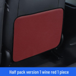 Automobilio sėdynės atlo&scaron;as nuo smūgių apsaugotas odinis padas &ndash; vaikų apsaugos ir laikymo krep&scaron;ys half pack, 1 piece vyno raudonos spalvos