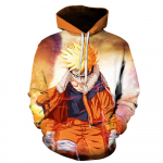 Anime Naruto Megztiniai su gobtuvu Vyri&scaron;ki megztiniai Hatake Kakashi 3D Hoodies Streetwear Unisex L