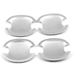 Anglies pluo&scaron;to spalvos modifikuota chromuota durų rankenų dangtelio apdailos apsauginė lipdukas Volkswagen VW Jetta MK5 2005-2011 Golf Plus