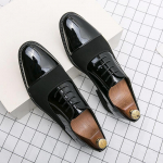 Itali&scaron;ki vyri&scaron;ki juodi mėlyni oficialūs batai Vestuvėms Tikra oda Suvarstomi Vyri&scaron;ki Oksfordo batai Brogue Klasikiniai Verslo Vyri&scaron;ki Formalūs Batai 38