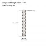 10 vnt 3 mm OD prailgintos suspaustos spyruoklės juodos suspaudimo spyruoklės parduotuvė ir namų remontas 0.5x3x20mm