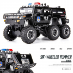 Nauja 1:32 &Scaron;e&scaron;ių ratų policijos automobilis Visureigis &Scaron;e&scaron;ių durų lydinio automobilio modelis Liejamas metalinis žaislas Modifikuotas policijos automobilis Garsas ir &scaron;viesa Vaiki&scaron;kas žaislas Berniuko dovana juoda