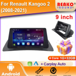 Android, skirtas Renault Kangoo 2 (2008&ndash;2021 m) Automobilinis radijas DSP GPS Multimedijos vaizdo grotuvas Belaidis CarPlay Android Auto 2din Stereo 4 core 1GB+32GB carplay