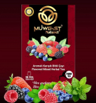 Muwest Naturel Detox Herbal Tea - Mixed Berry Flavor, 30 Bags for a Healthy and Fit Lifestyle