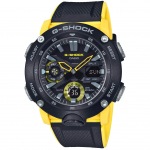 Casio G-SHOCK vyri&scaron;kas laikrodis GA-2000-1A9JF Carbon Core Guard, geltonas, japoni&scaron;kas modelis