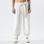 Tai Chi kelnės Wu Shu kelnės Kinų stiliaus kovos menų Kung Fu Wing Chun kelnės Didelis dydis S-5XL XXXXXL balta
