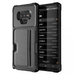 Prabangus PU odinis dėklas Samsung Galaxy Note 9 10 20 Ultra Pro Plus su įmontuotu kortelių laikikliu, atsparus smūgiams galinis dangtelis Galaxy Note 20 Ultra juoda