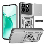 Kameros apsauginis dėklas ZTE Blade A55 A35 zte blade a34 a54 a35 &Scaron;arvuotas Hibridinis Metalinis Žiedo Laikiklis Galinis Dangtelis For ZTE Blade A55 žalia