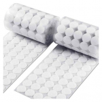 500 vnt. lipnių ta&scaron;kų 10 mm skersmens, daugkartinio naudojimo, klasės, mokyklos, &bdquo;pasidaryk pats&ldquo; rankų darbo projektams, nailono, lipnios nugarėlės, kabliukas, monetos formos, apvalios tvirtinimo juostos 500pcs balta