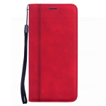 Prabangus odinis atverčiamas piniginės dėklas, skirtas &bdquo;Samsung Galaxy A33 A23 A15 A25 A16 A32 A52 A54 A34 A13 A53 5G S24 A55 A26 A36 A56 A14 A35 S25&ldquo; knygai su kairiuoju dangteliu. Samsung S25 raudona
