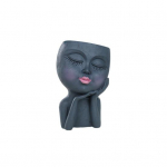 Creative Face Flower Pot Smooth Edge Drenage Dekoratyvinis