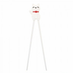 Bicolor Silica gel Caimao Training Chopsticks Cute Cat Kids Helper Flatware Practice chopsticks juoda