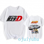 AE86 Juokingi Harajuku Manga Mar&scaron;kinėliai Japoni&scaron;kų Anime Animacinių Filmų Gotikiniai Vasaros Topai Initial D ES Dydžio Mar&scaron;kinėliai Vyrams Grafiniai Mar&scaron;kinėliai Vyri&scaron;ki 4XL