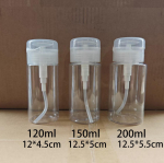 Makiažo valiklis dvisluoksnis kelioninis buteliukas: Ne&scaron;iojamas, Drėkinantis, Spaudžiamas-Suspaudžiamas Dizainas 120ml Transparent PET Bottle