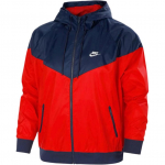 Nike Sportswear Windrunner Spalvų Blokų Treniruočių Striukė Su Gobtuvu Vyrams I&scaron;orinė Apranga Raudona DA0002-657 M