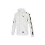 Puma Spausdintas logotipas su užtrauktuku su gobtuvu Striukė su užtrauktuku Unisex vir&scaron;ūnės pilkos spalvos 539532-04 XS