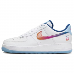 Nike Air Force 1 Low NY vs. NY 2024 Vyri&scaron;ki sportbačiai Balti Teismo Mėlyni Hyper-Rožiniai HF4833-100 44