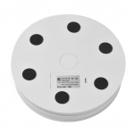 25cm 10 colių motorizuotas besisukantis vitrinos stovas su LED ap&scaron;vietimu 360 laipsnių kampu besisukantis elektrinis fotografijos pagrindas balta