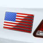 2 vnt. Automobilinis sunkvežimis 3D metalinis JAV vėliavos lipdukas Amerikos lipdukas kėbulo emblemos priedai