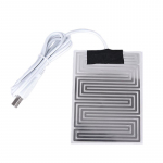 Metalinis &scaron;ildymo padas Rankų &scaron;ildytuvas &Scaron;ildomas vidpadis USB kaitinimo plėvelė Elektrinis &scaron;ilumos kilimėlis juoda