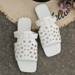 Madingi ažūriniai auk&scaron;takulniai batai Moteri&scaron;ki 2025 Didelio dydžio žemi &scaron;lepetės Plok&scaron;ti kvadratiniu pir&scaron;tu Vasarinės &scaron;lepetės Audinio Guminės PU Balnelio formos batai &Scaron;lepetės Moteri&scaron;kos S 35