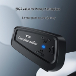 Bluetooth motociklo &scaron;almo ausinės Y06 Hard Mic juoda