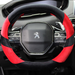 for Peugeot 3008 4008 5008 Car Steering Wheel Cover Winter Plush Auto Accessories interior Coche raudona