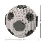 KNEW BUILT Futbolo Stadiono Modelis Mikro Mini Statybiniai Blokeliai Žaislai - Nuostabi Stalo ir Namų Dekoro Prekė Ideali Dovana Futbolo Mėgėjams In bag