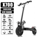 BAZARLAND30.Trottinette &eacute;lectrique pour adultes avec double moteur de 2 600 W, vitesse de pointe de 60km/h et 40 km d'autonomie.