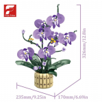 Netoksi&scaron;ki 832 vnt. Phalaenopsis orchidėjų statybiniai kaladėlių rinkiniai, konservuotų gėlių vazos kaladėlės, namų puo&scaron;ybos ornamentas, vaikų &bdquo;pasidaryk pats&ldquo; žaislai, romanti&scaron;kos &scaron;ventinės dovanos