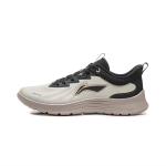 Li Ning Light Feather Cushioning Slip Resistant Lightweight Low top Running Shoes Men's Black Gray ARSW117-5 39.5