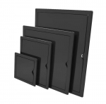 Plastikinės apžiūros durelės su ABS 100*100mm Grafito - Rx 02-814Agr