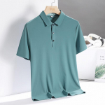 Vyri&scaron;ki vasaros grynos spalvos ledo &scaron;ilko &scaron;viesūs verslo laisvalaikio vyri&scaron;ki polo mar&scaron;kinėliai trumpomis rankovėmis atvartais mar&scaron;kinėliai XXXXXL ry&scaron;kiai rožinė