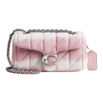 Coach Tabby 20 Klasikinis logotipas Napa oda Crossbody peties rankinė Mažos unisex rankinės Balta Rožinė CU081-LHPMC Basic Set (Bag+Dust Bag)